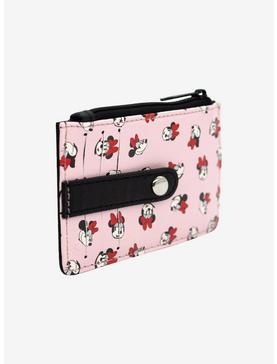 Disney Minnie Mouse Expressions Scattered Blush Pink Wallet Id Card Holder, , hi-res