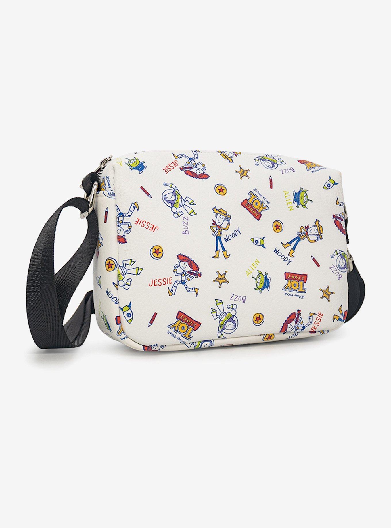 Disney Pixar Toy Story Character Doodles Collage Cross Body Bag, , alternate