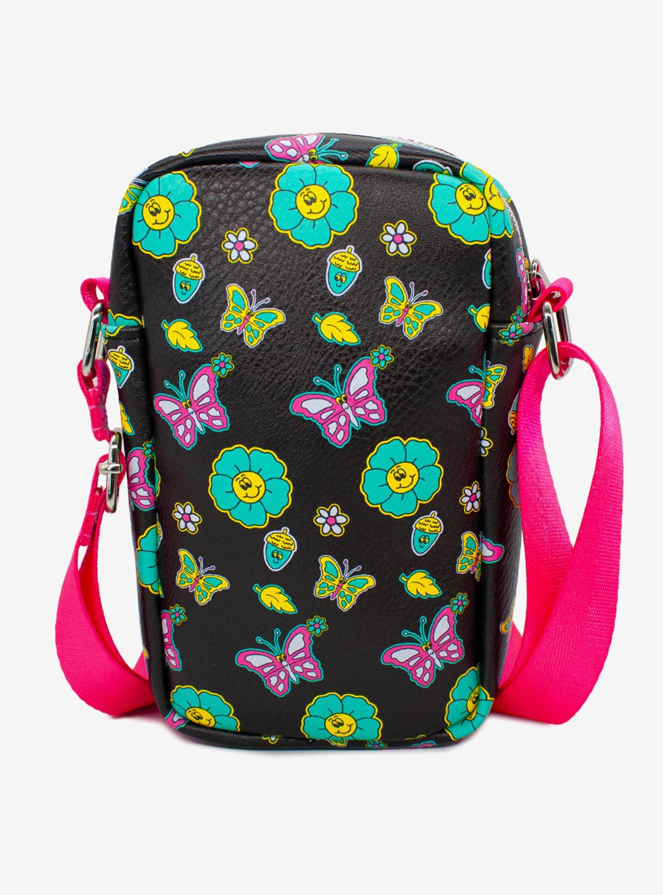 Disney Bambi Thumper Thumpin Retro Pose Floral Collage Cross Body Bag, , alternate