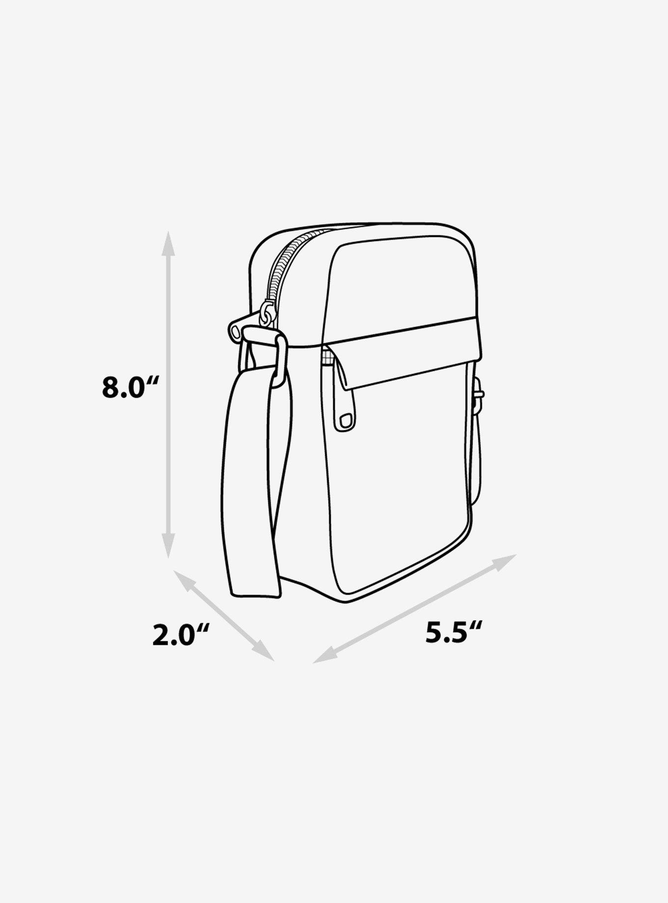 Disney Bambi Thumper Thumpin Retro Pose Floral Collage Cross Body Bag, , alternate