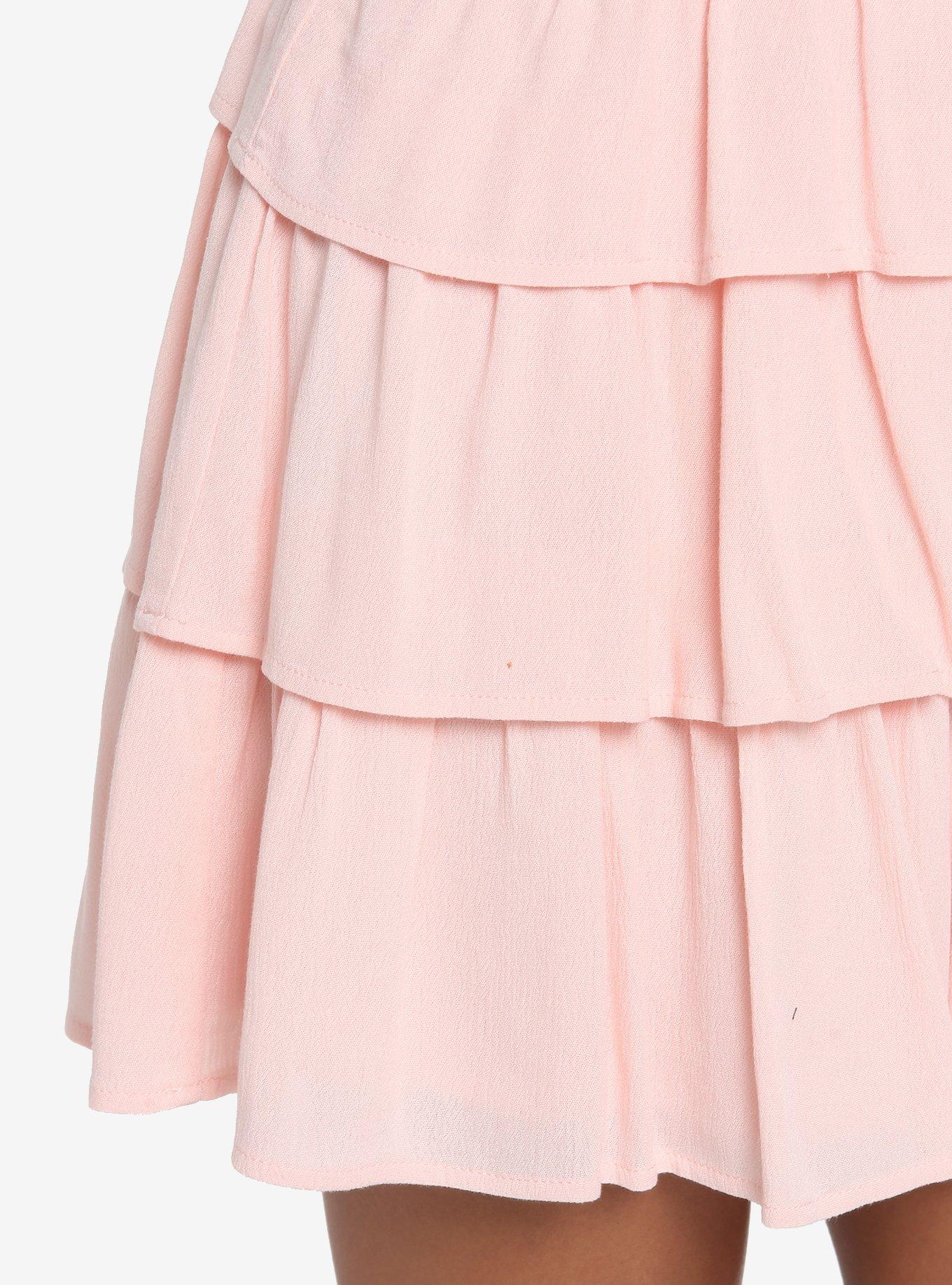 Blush Smocked Tiered Dress, BLUSH, alternate