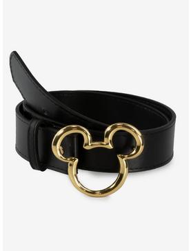 Disney Mickey Mouse Mickey Ears Gold Cast Buckle Belt, , hi-res