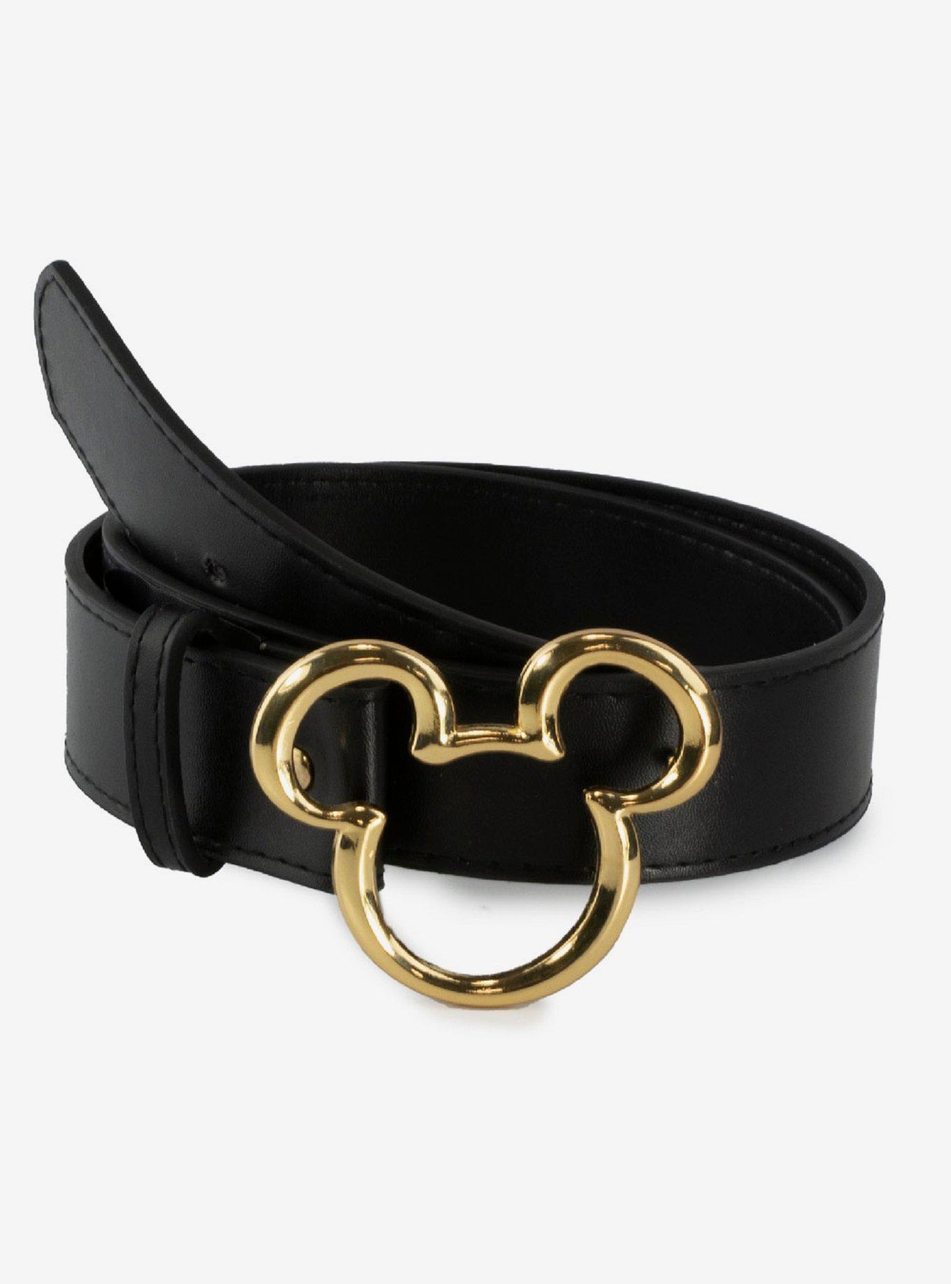 Disney Mickey Mouse Mickey Ears Gold Cast Buckle Belt, , hi-res