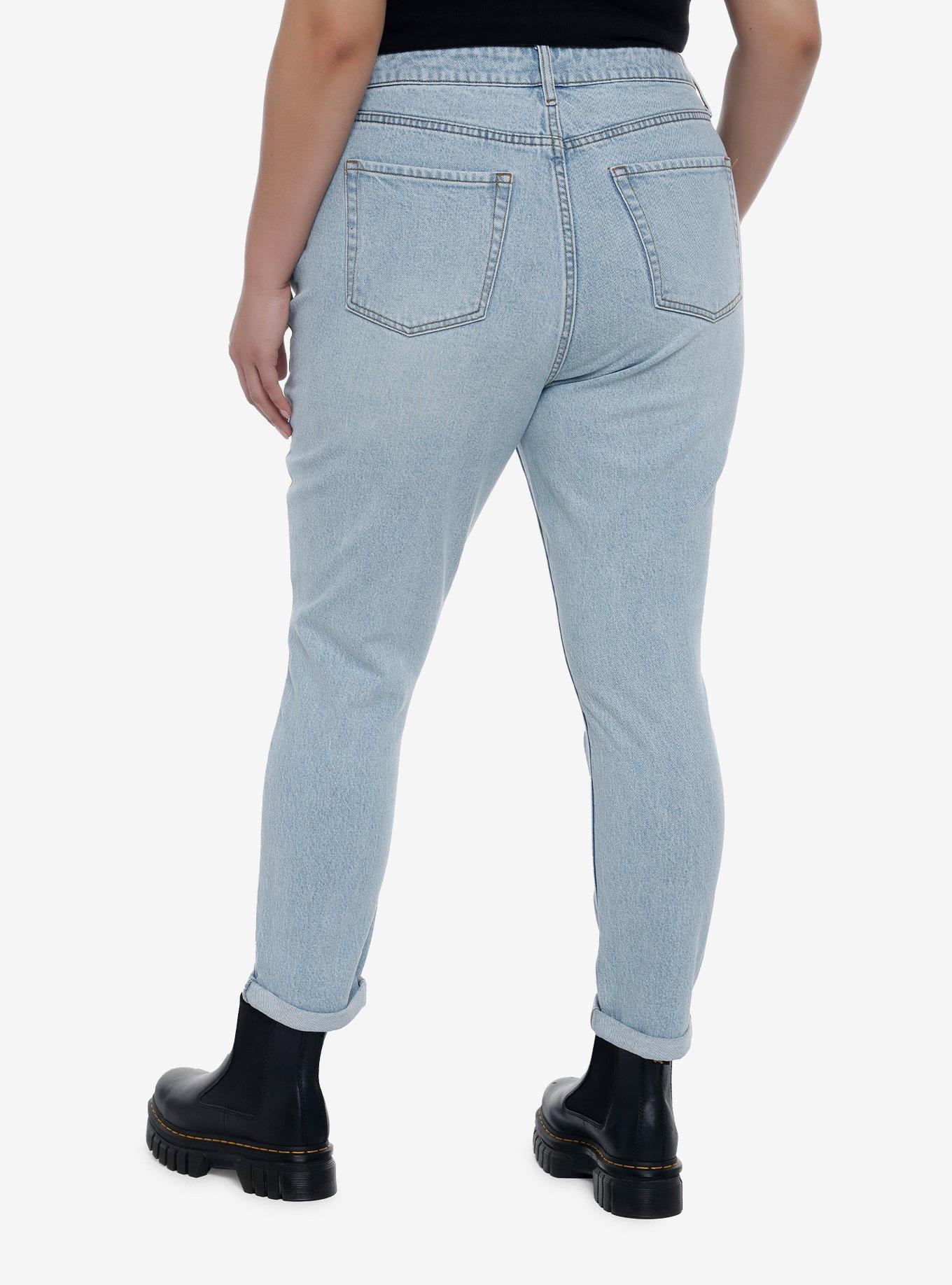 Disney Mickey Mouse Steamboat Willie Mom Jeans Plus Size, MULTI, alternate