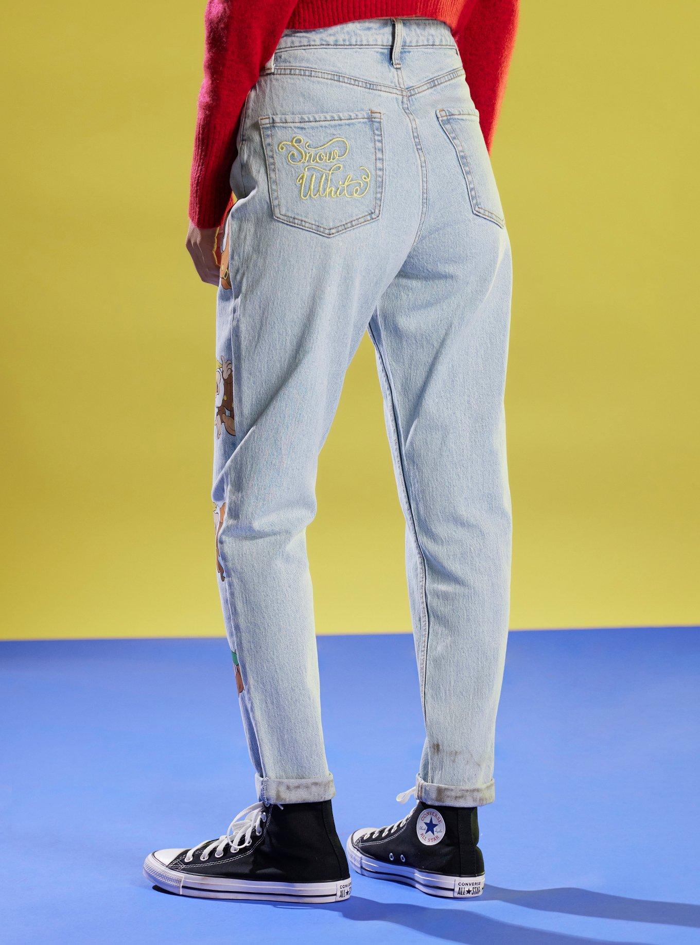 Her Universe Disney Snow White And The Seven Dwarfs Mom Jeans, MULTI, alternate