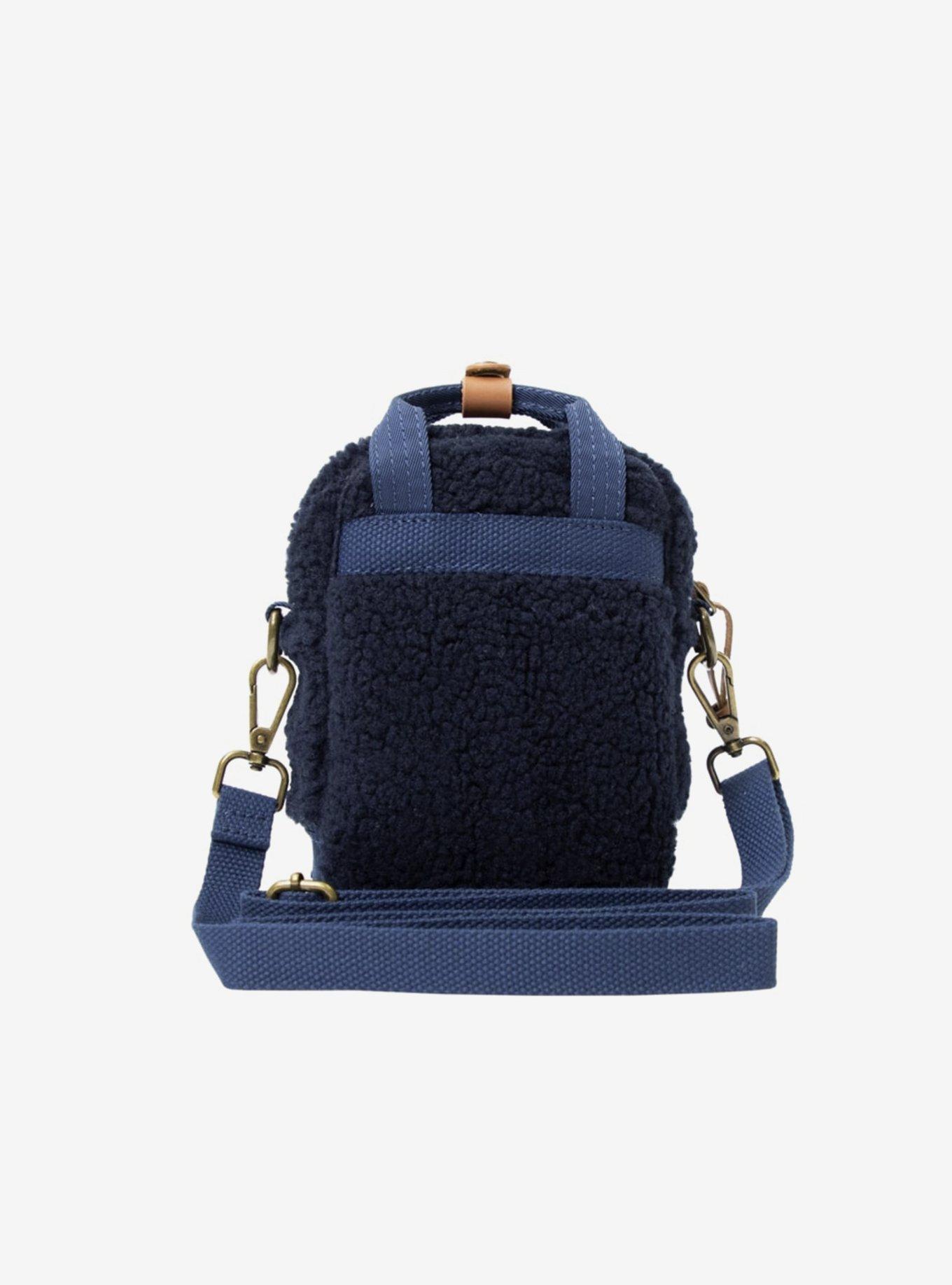 Doughnut Macaroon Tiny Fluffy Series Navy x Wine Crossbody, , alternate