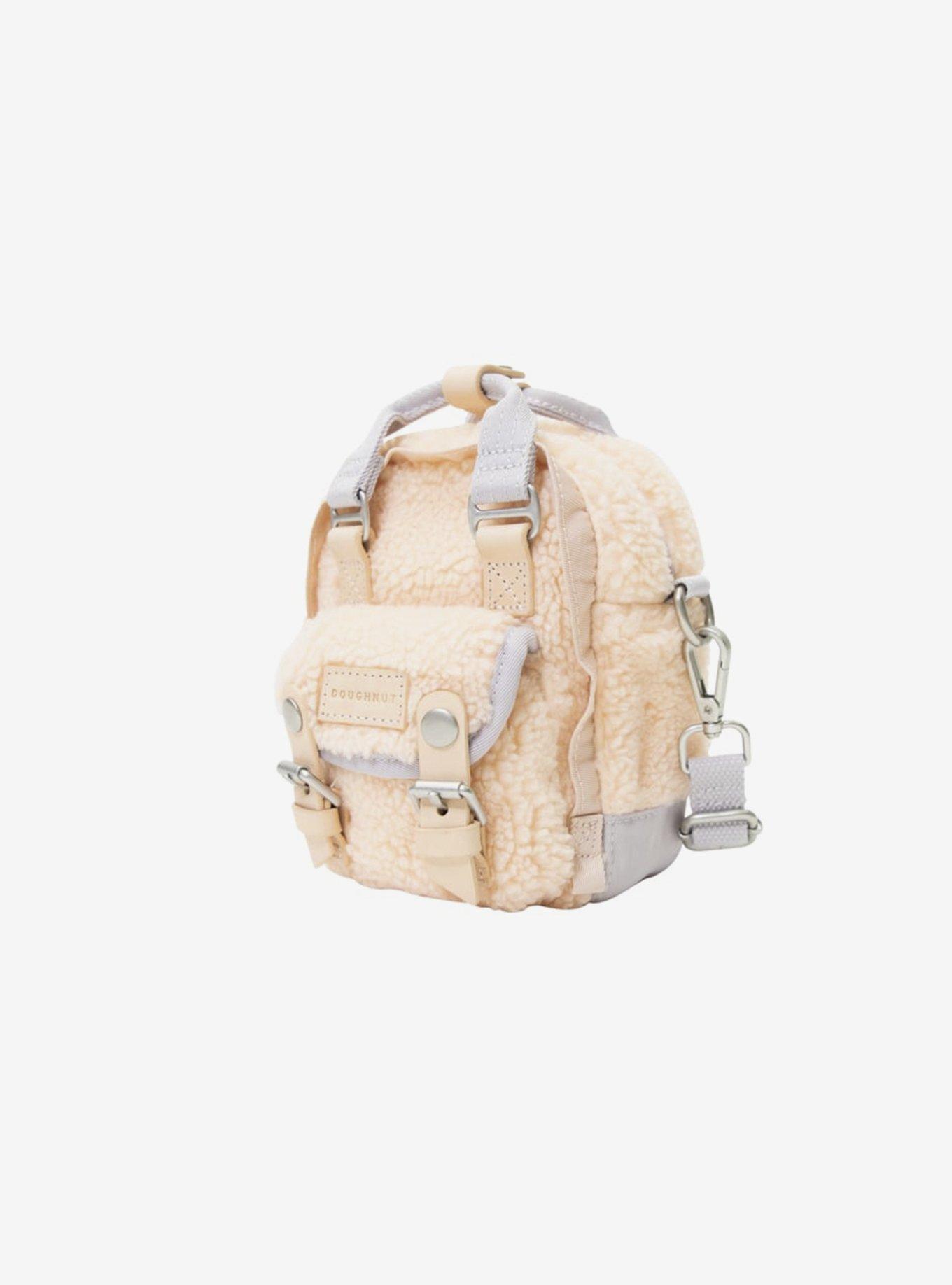 Doughnut Macaroon Tiny Fluffy Series Soft Sunrise x Powder Purple Crossbody, , alternate