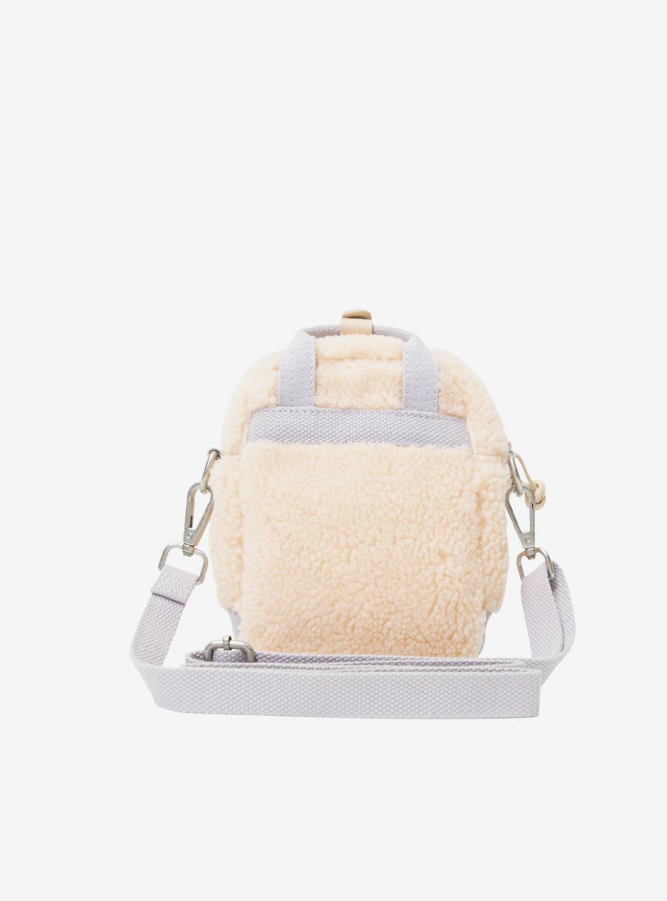 Doughnut Macaroon Tiny Fluffy Series Soft Sunrise x Powder Purple Crossbody, , alternate