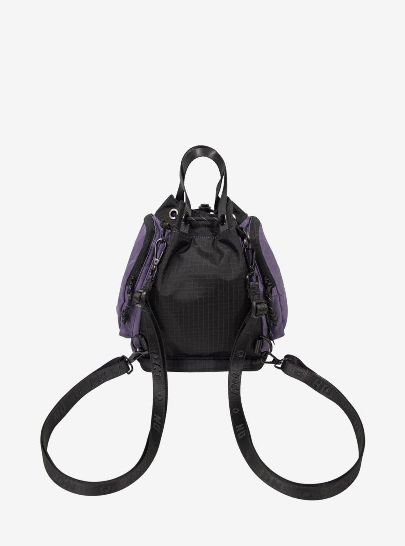 Doughnut Pyramid Tiny Gamescape Series Purple Pansy Convertible Bag, , alternate