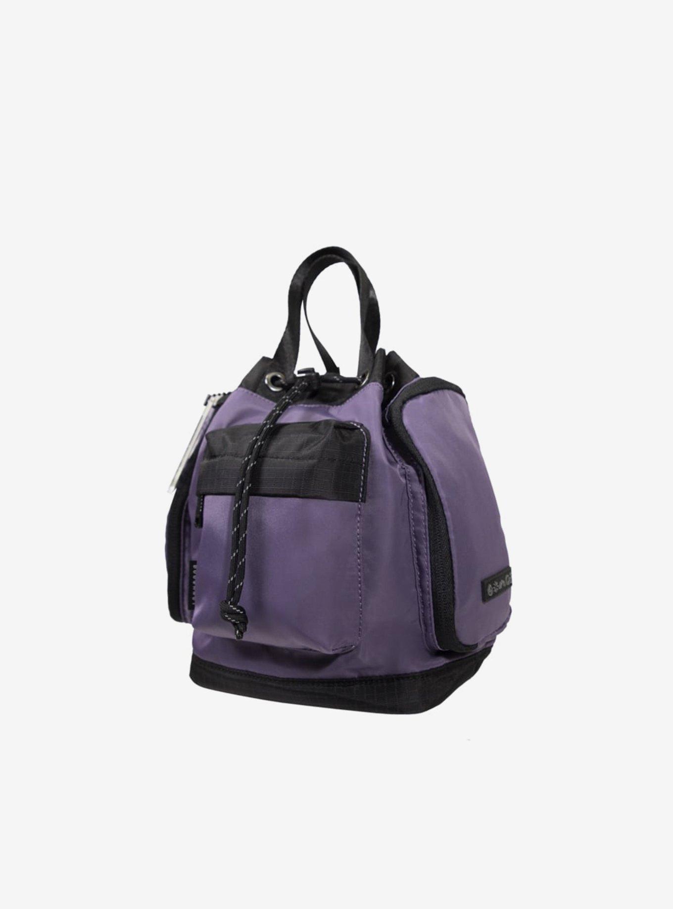 Doughnut Pyramid Tiny Gamescape Series Purple Pansy Convertible Bag, , alternate