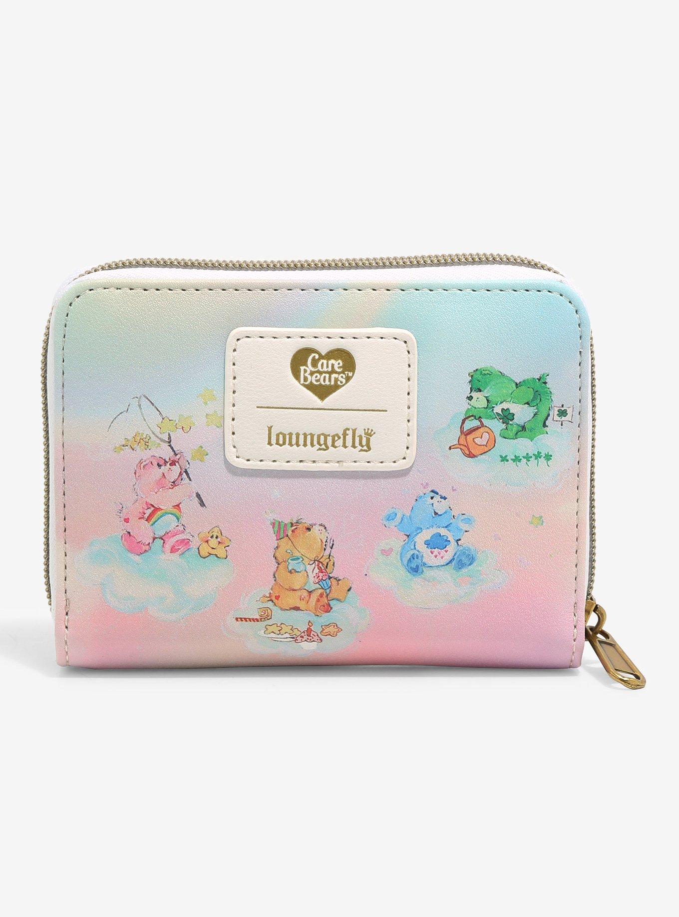 Loungefly Care Bears Rainbow Tie-Dye Mini Zipper Wallet, , alternate