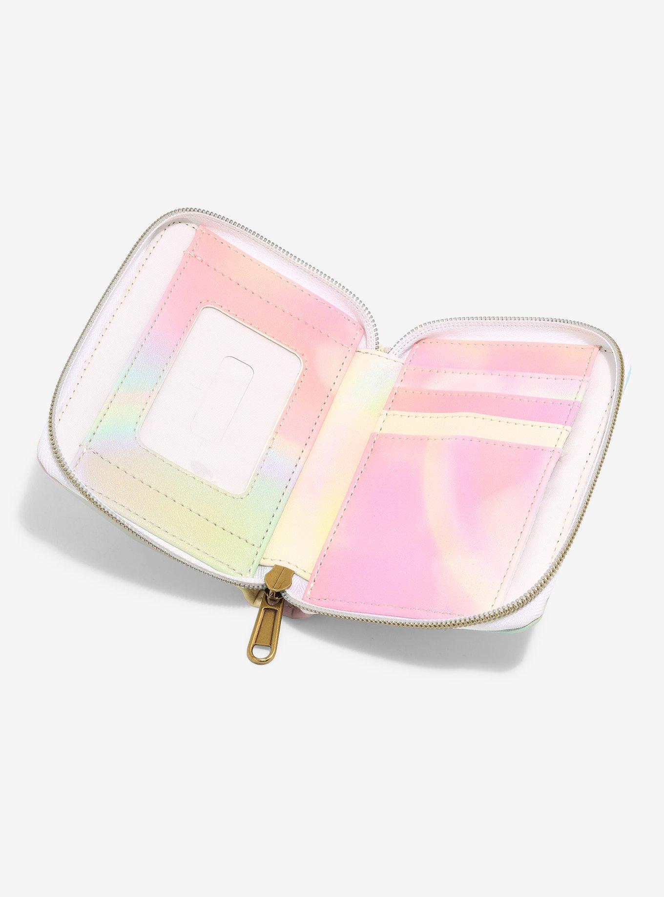 Loungefly Care Bears Rainbow Tie-Dye Mini Zipper Wallet, , alternate