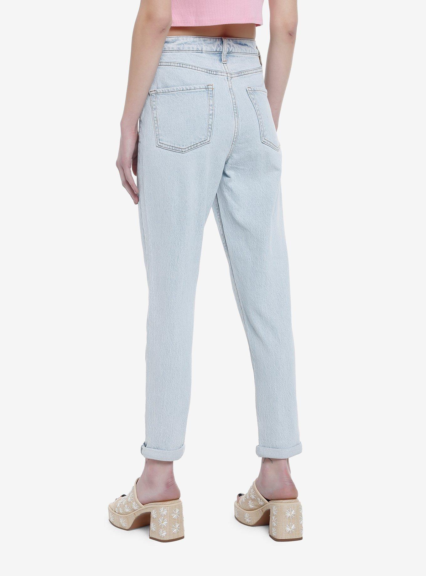 Disney Encanto Mirabel Mom Jeans, LIGHT WASH, alternate
