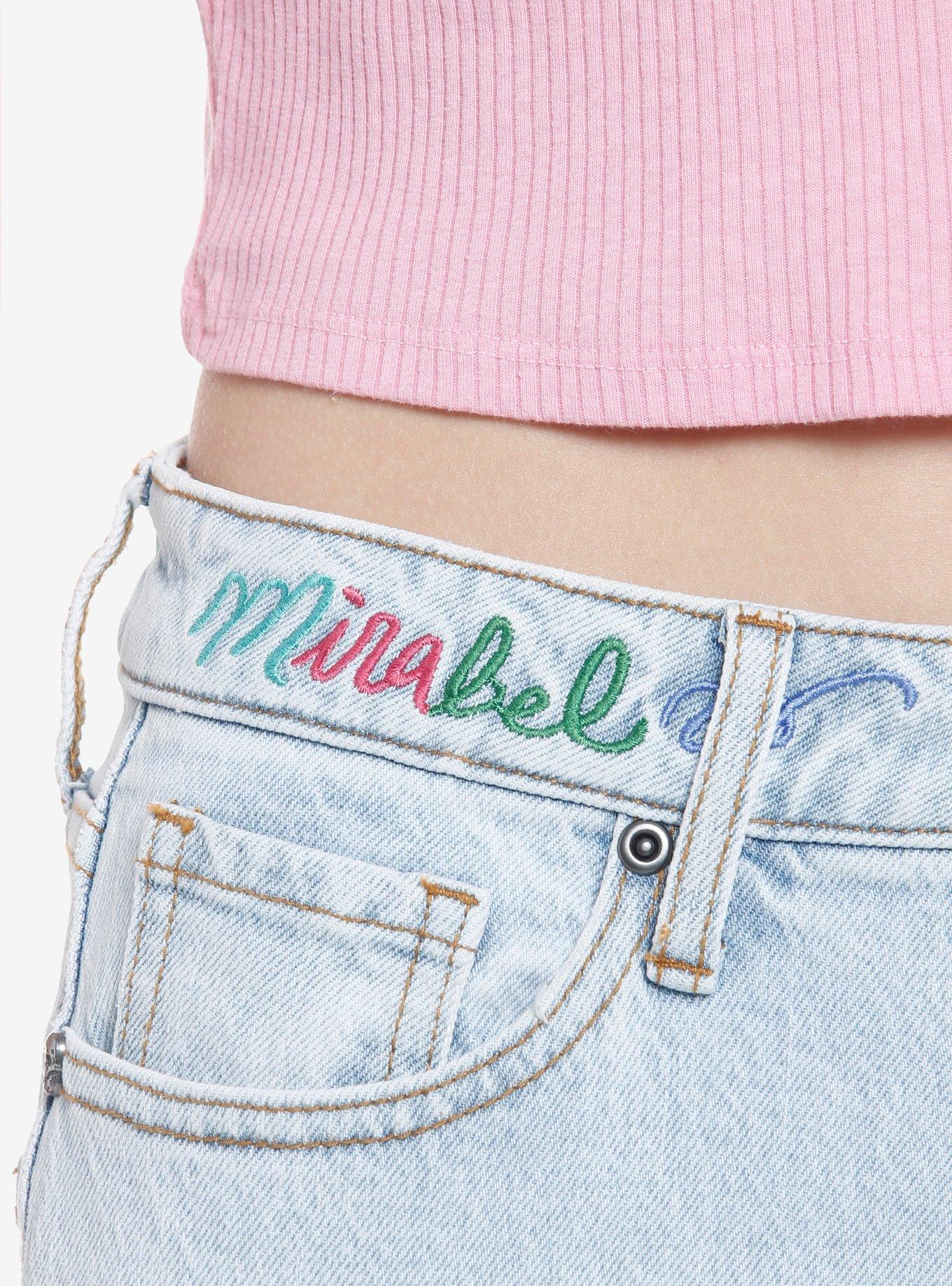 Disney Encanto Mirabel Mom Jeans, LIGHT WASH, alternate