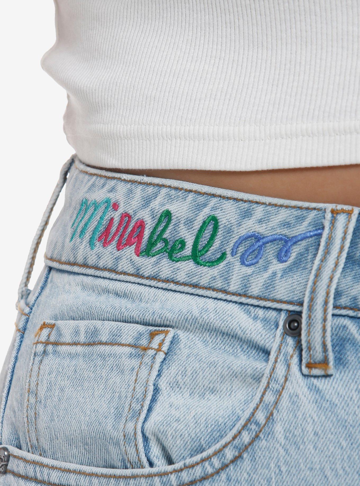 Disney Encanto Mirabel Mom Jeans Plus Size, LIGHT WASH, alternate