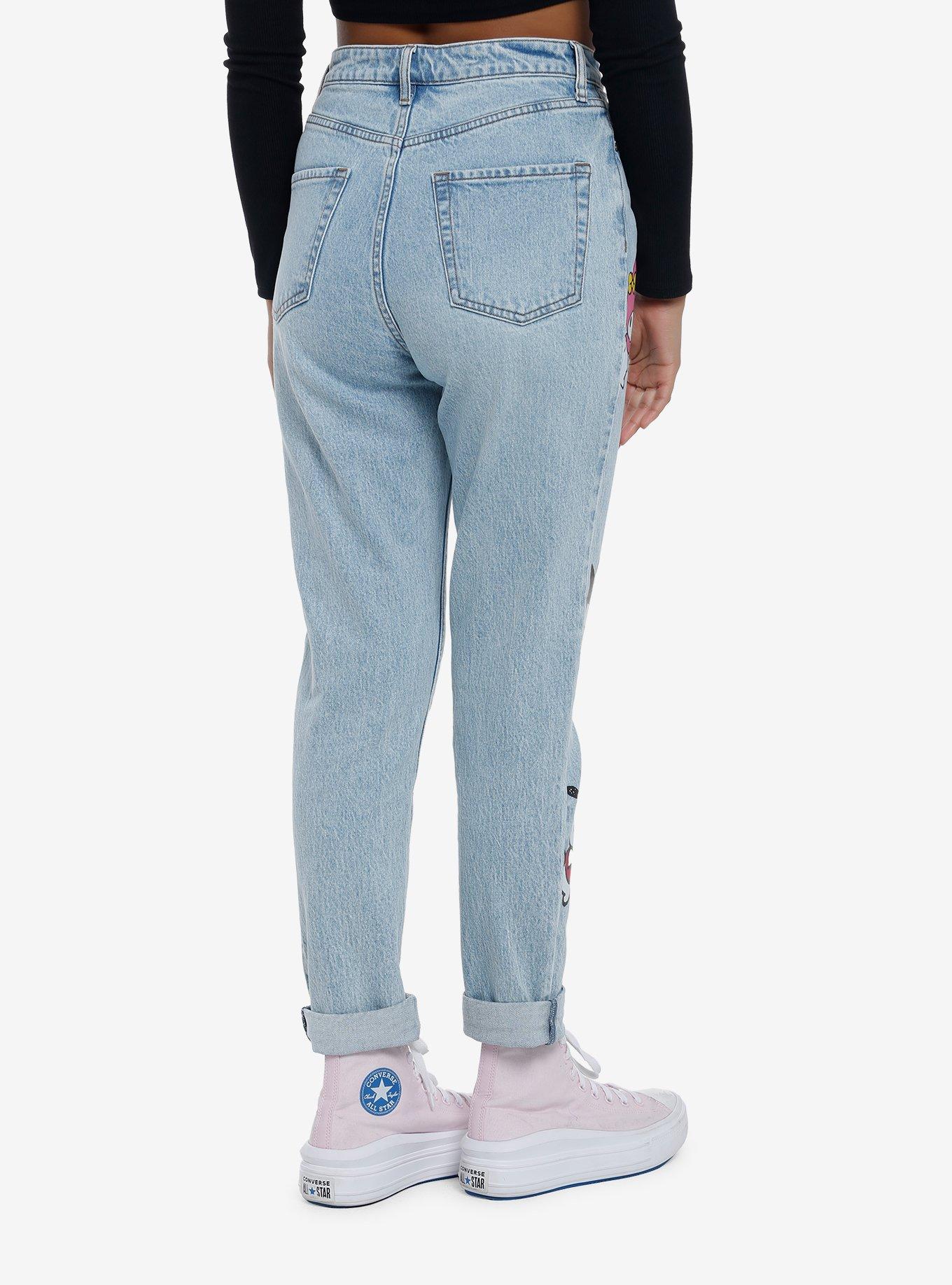 Hello Kitty And Friends Mom Jeans, LIGHT WASH, alternate