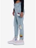 Hello Kitty And Friends Mom Jeans, LIGHT WASH, alternate
