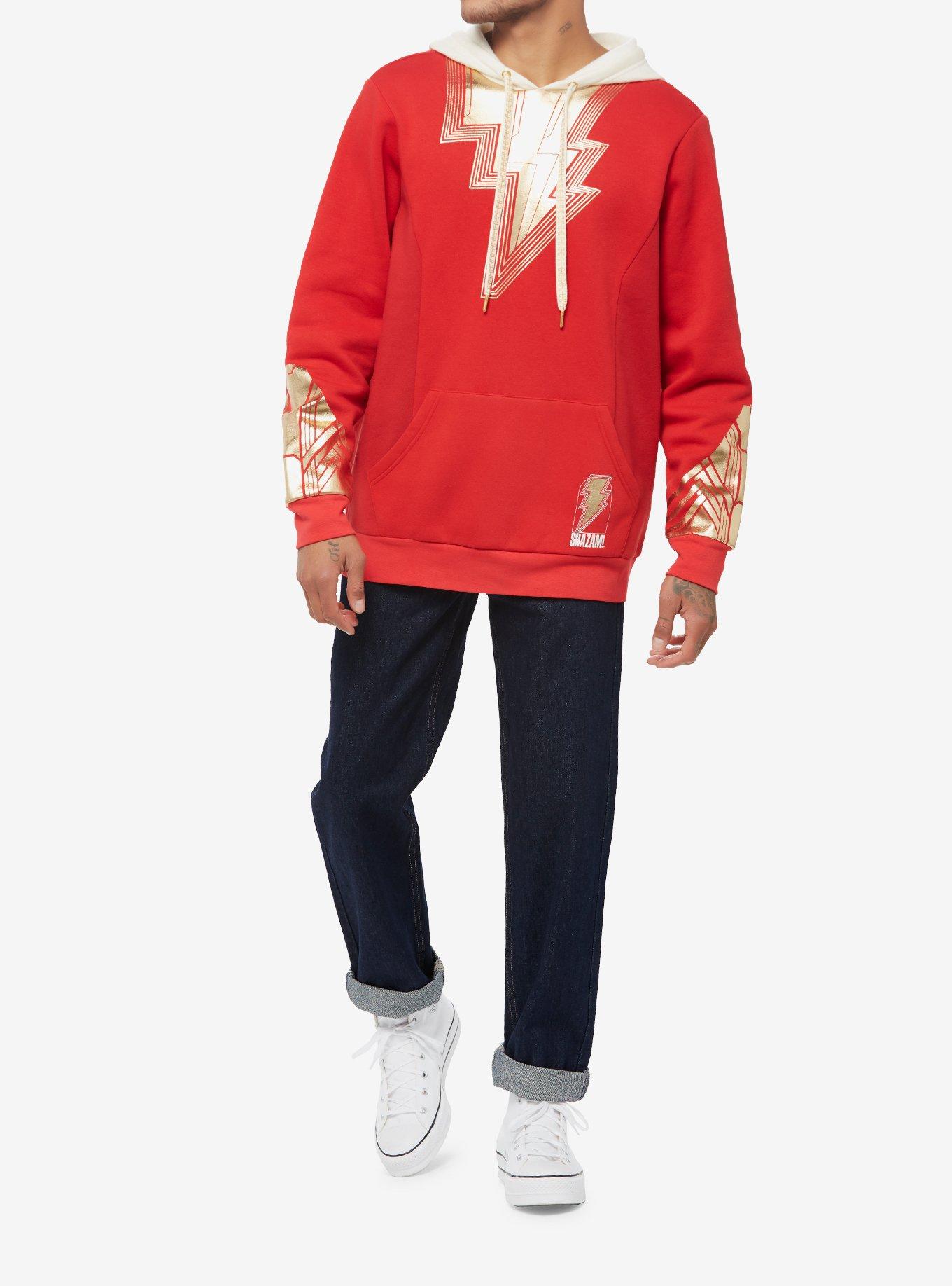 DC Comics Shazam! Fury Of The Gods Shazam Hoodie, RED, alternate