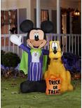 Disney Mickey Mouse And Pluto With Treat Sack Scene Airblown, , alternate