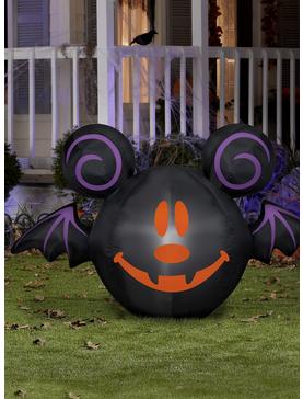Disney Mickey Mouse Jack-O-Lantern Bat Airblown, , hi-res