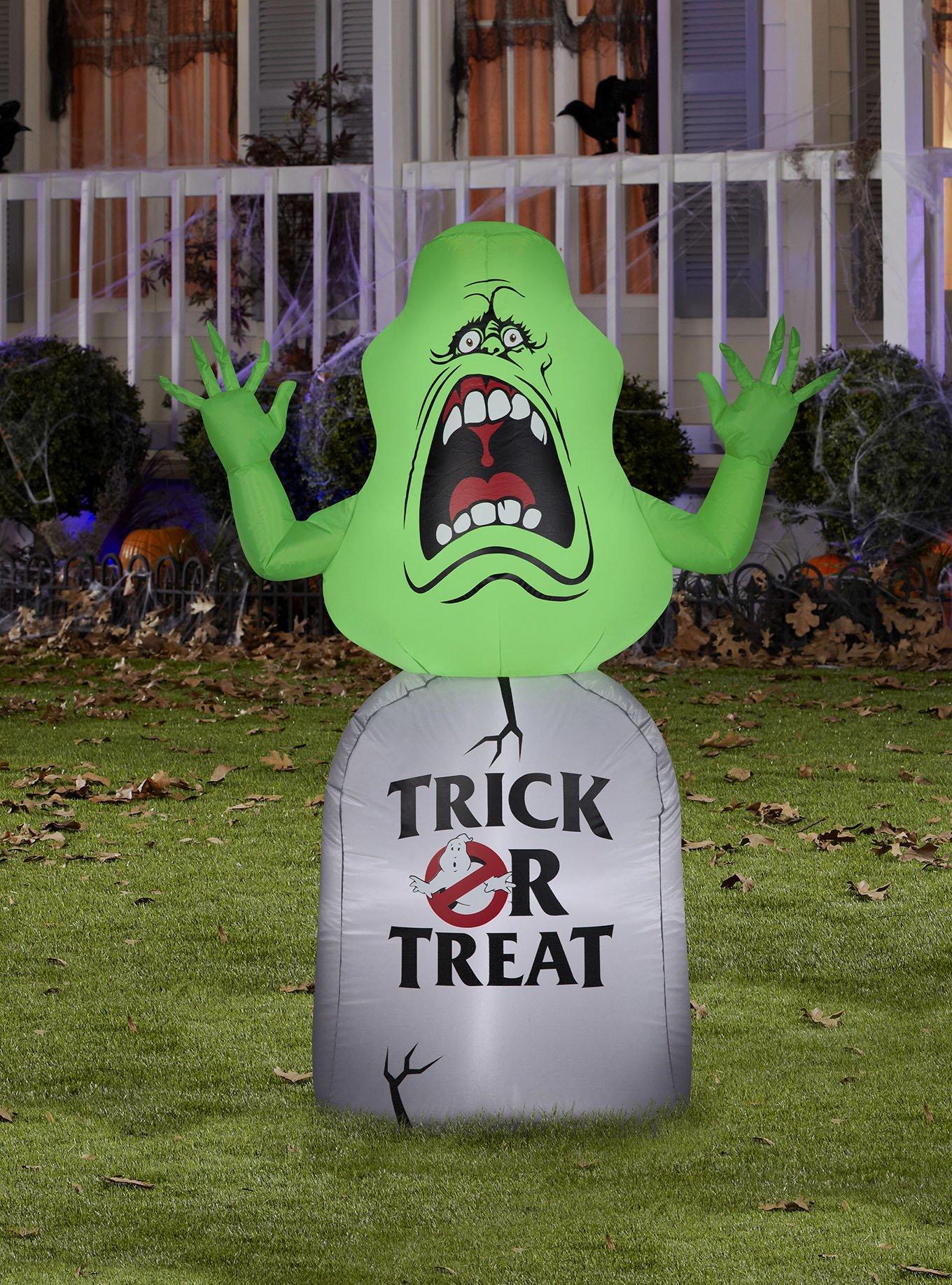 Ghostbusters Slimer On Tombstone Medium Airblown, , alternate