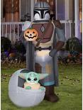Star Wars The Mandalorian And The Child With Pumpkin Scene Airblown, , alternate