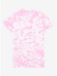 Kirby Star Wand Snacks Pink Tie-Dye Boyfriend Fit Girls T-Shirt, MULTI, alternate