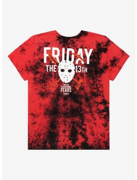 Friday The 13th Mask Tie-Dye Boyfriend Fit Girls T-Shirt Plus Size, , hi-res