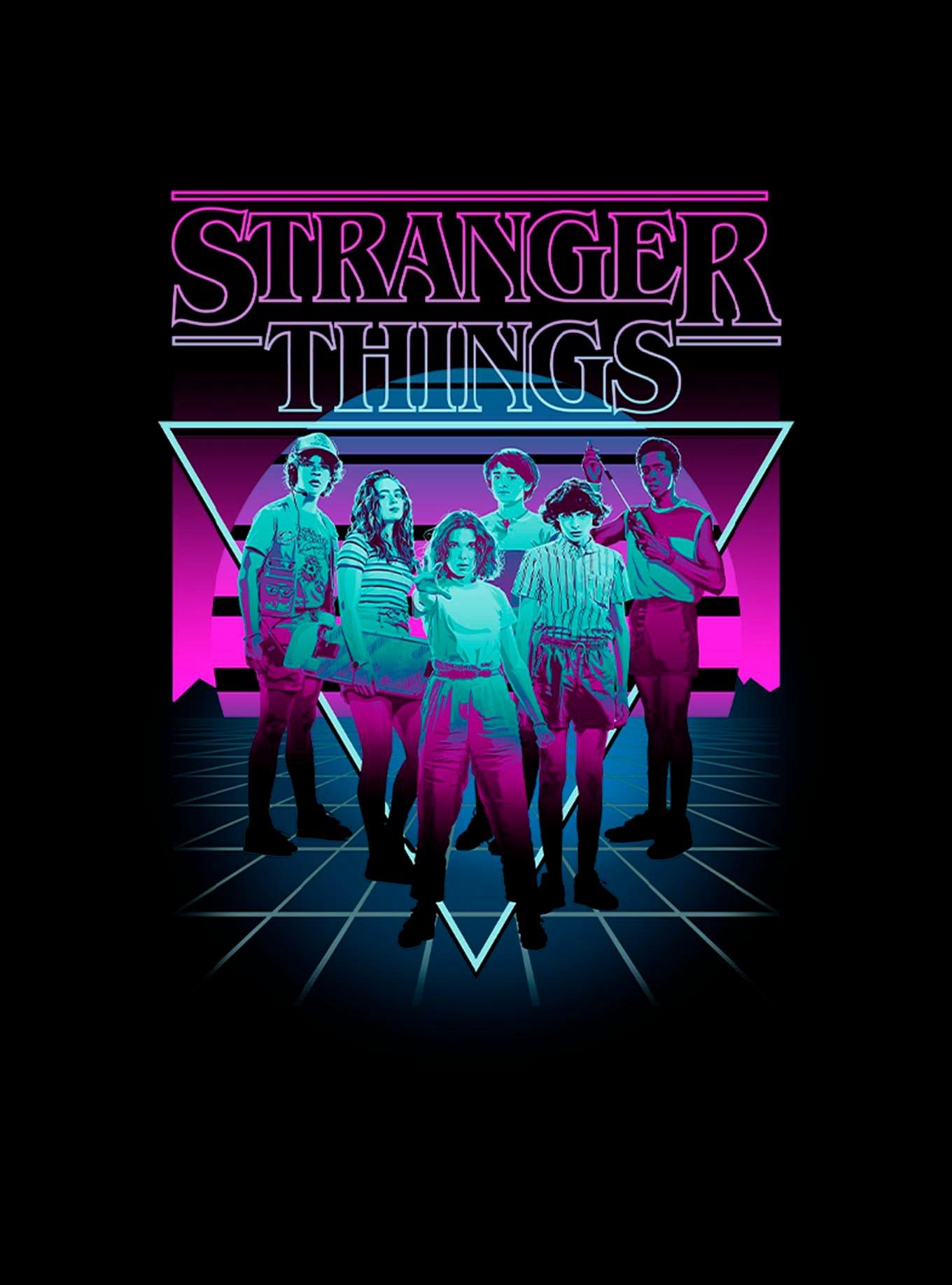 Stranger Things Neon Group Hoodie, , hi-res