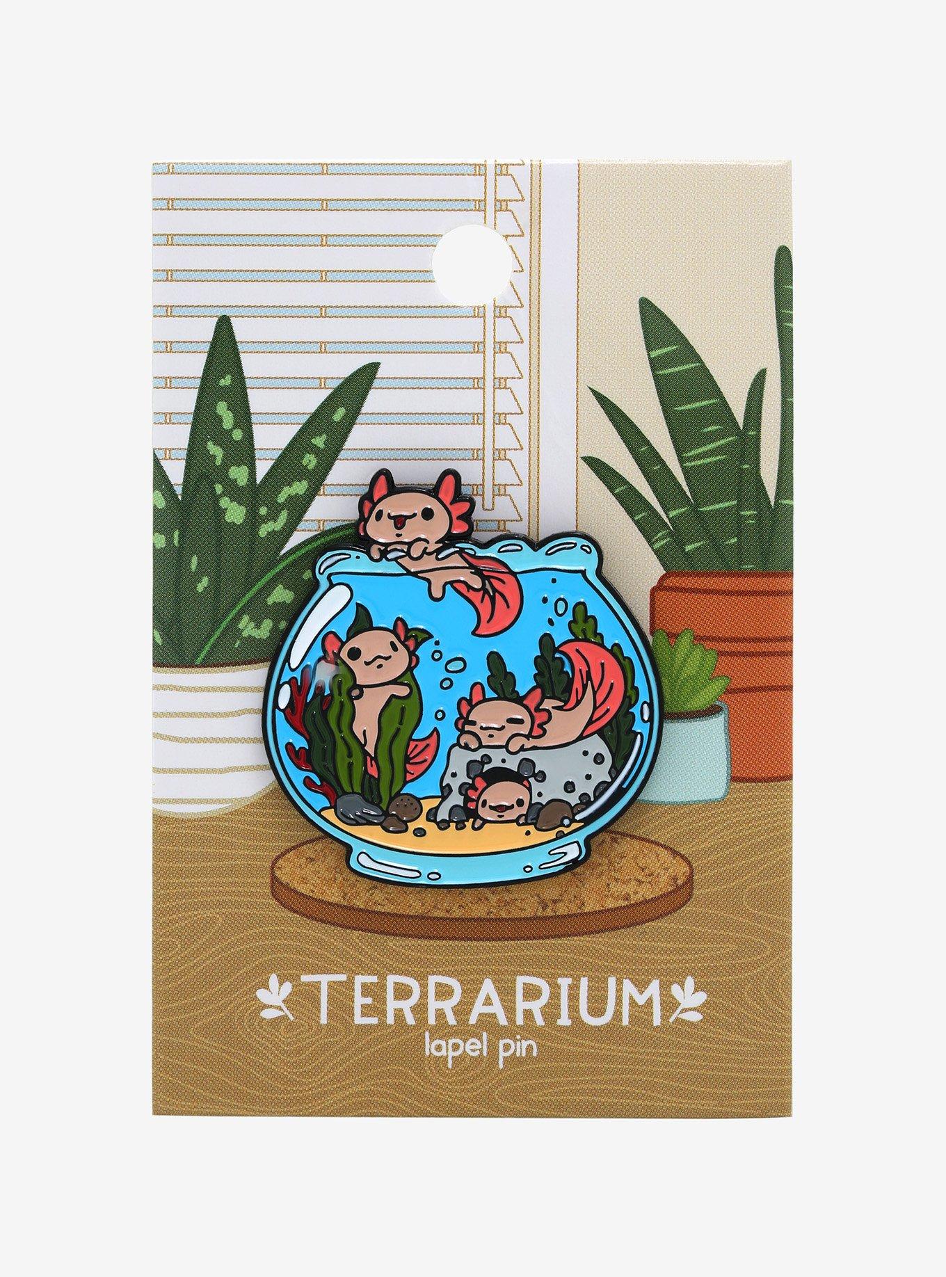 Axolotls in an Aquarium Enamel Pin - BoxLunch Exclusive, , alternate