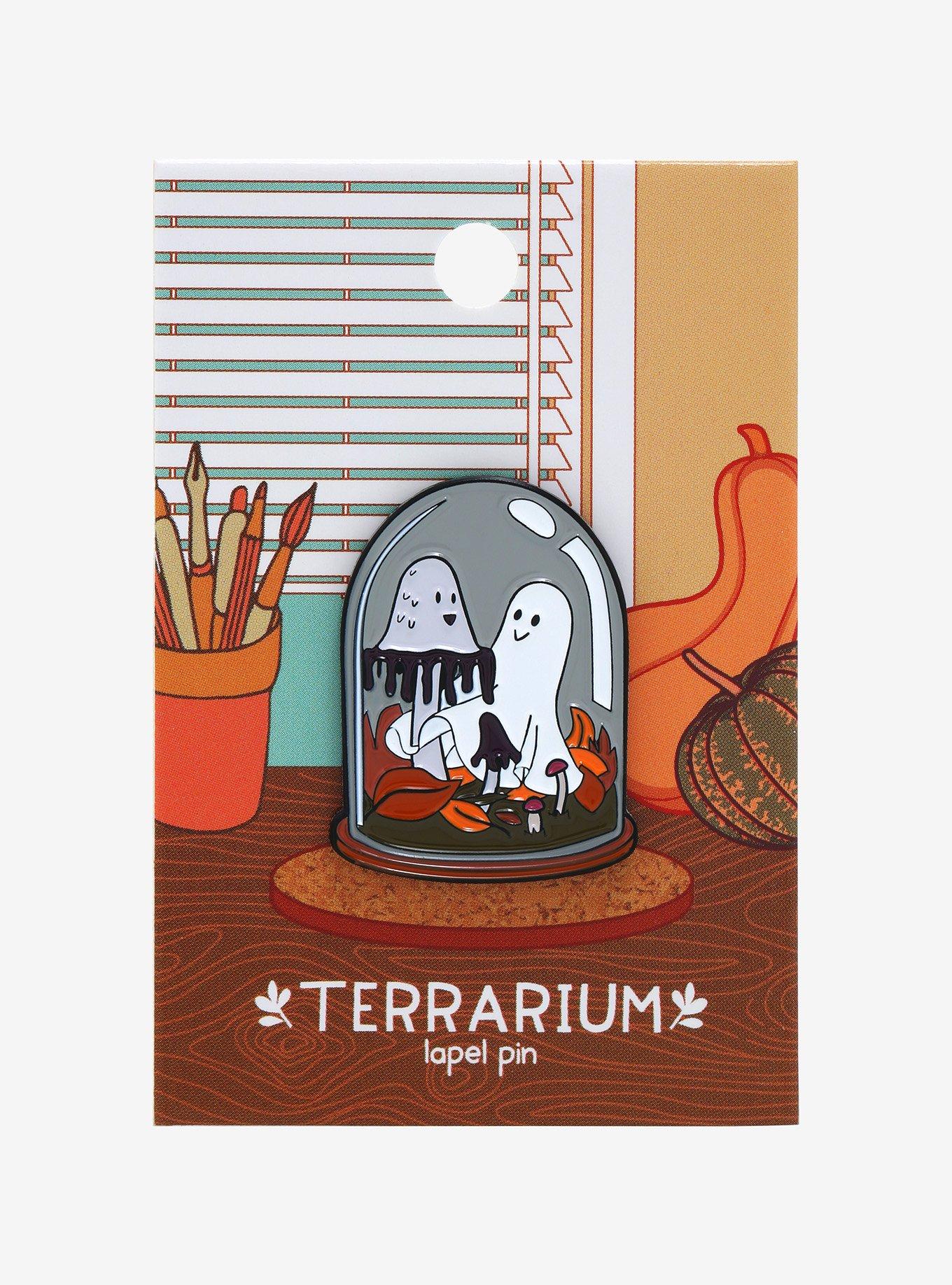 Chibi Ghost Terrarium Enamel Pin - BoxLunch Exclusive, , alternate