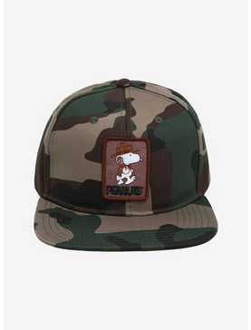Peanuts Snoopy Camp Camo Snapback Hat, , hi-res