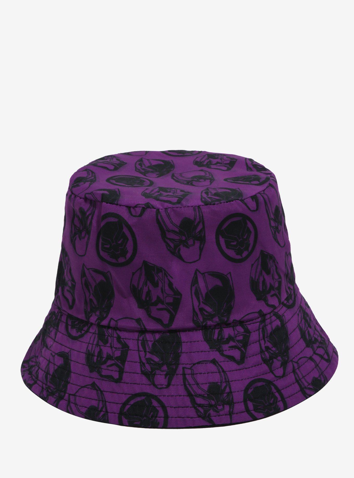 Marvel Black Panther Logo Reversible Bucket Hat - BoxLunch Exclusive, , alternate