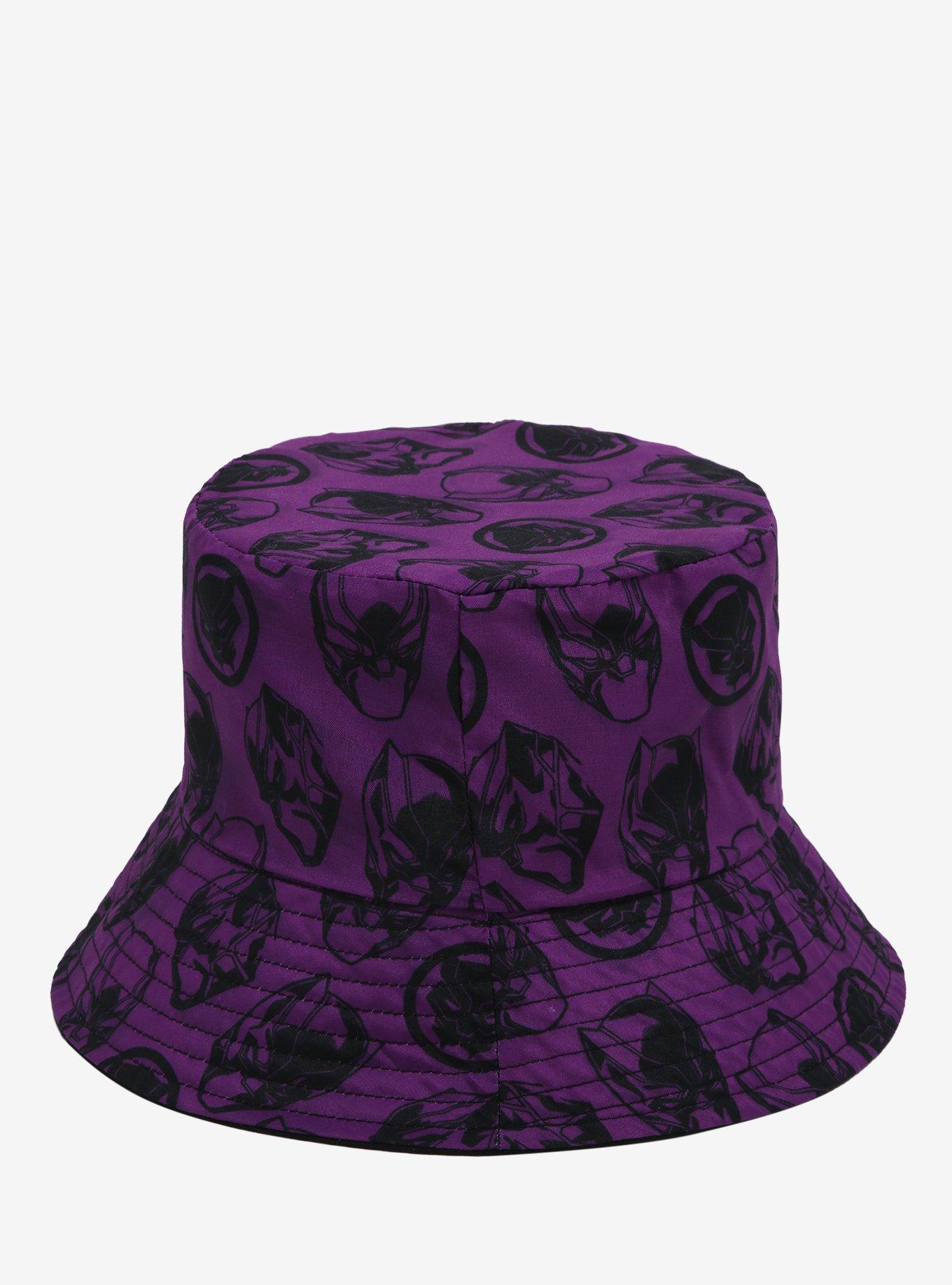 Marvel Black Panther Logo Reversible Bucket Hat - BoxLunch Exclusive, , alternate