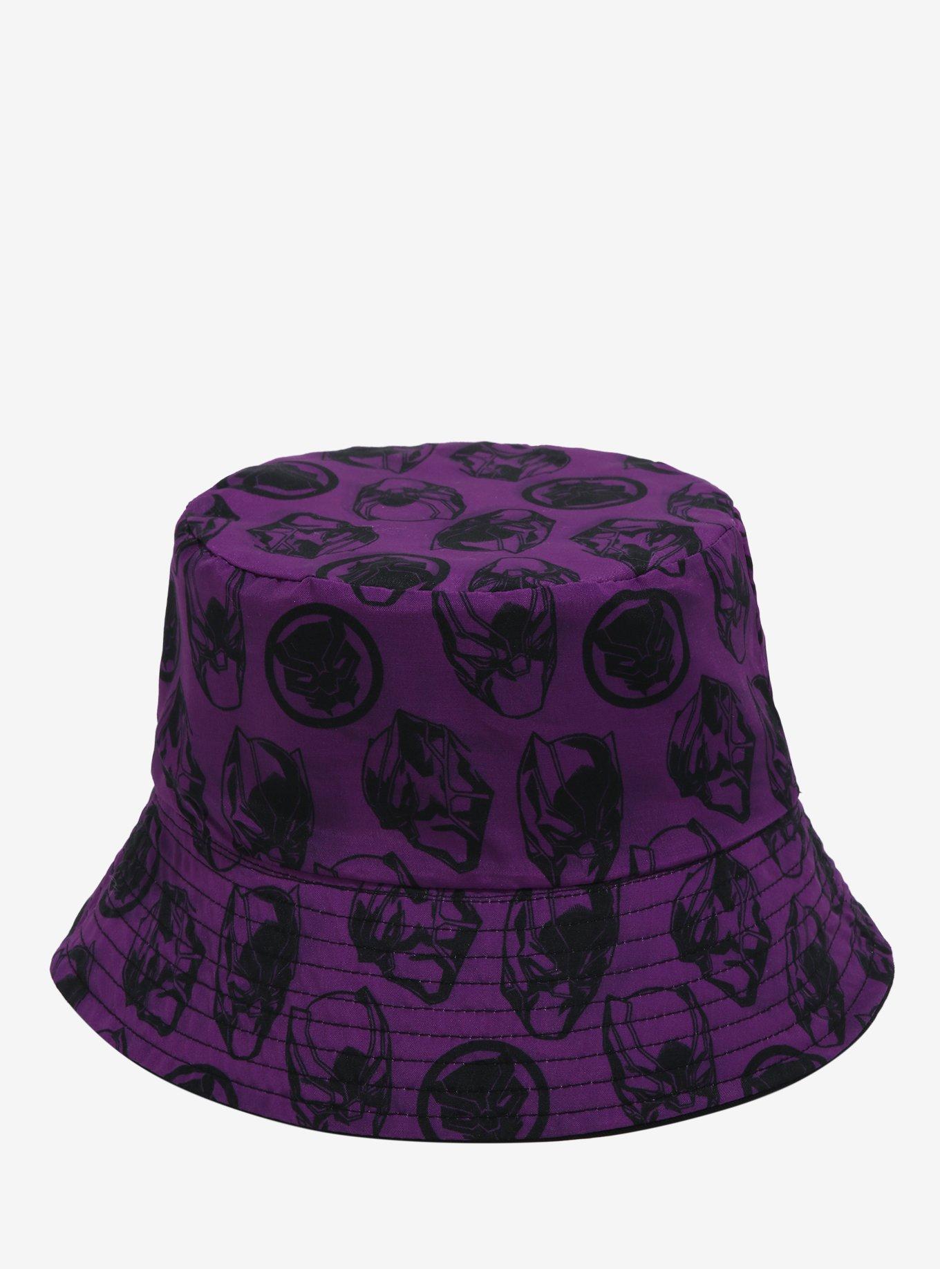 Marvel Black Panther Logo Reversible Bucket Hat - BoxLunch Exclusive, , alternate