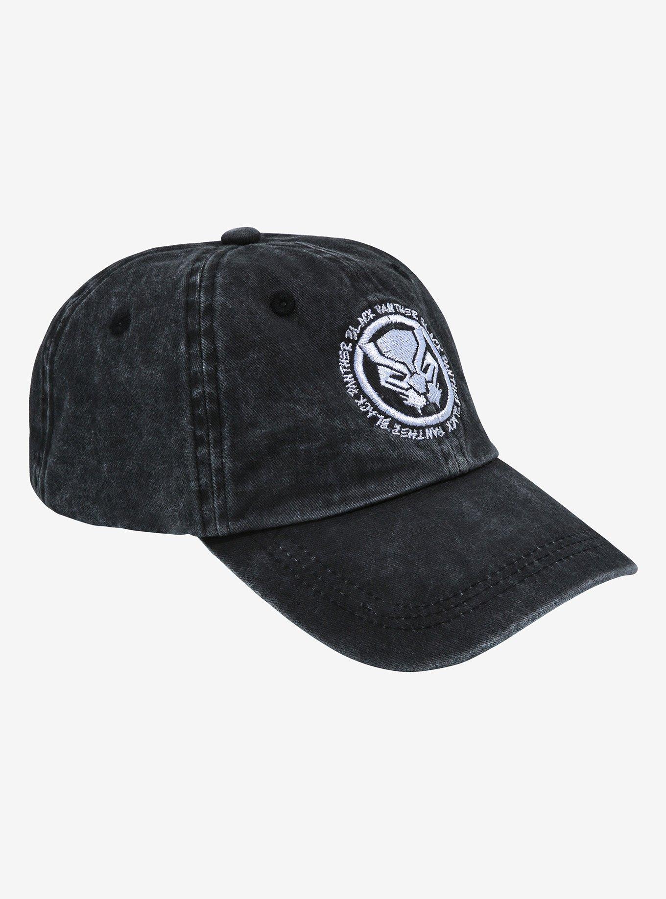 Marvel Black Panther Logo Distressed Cap - BoxLunch Exclusive, , alternate