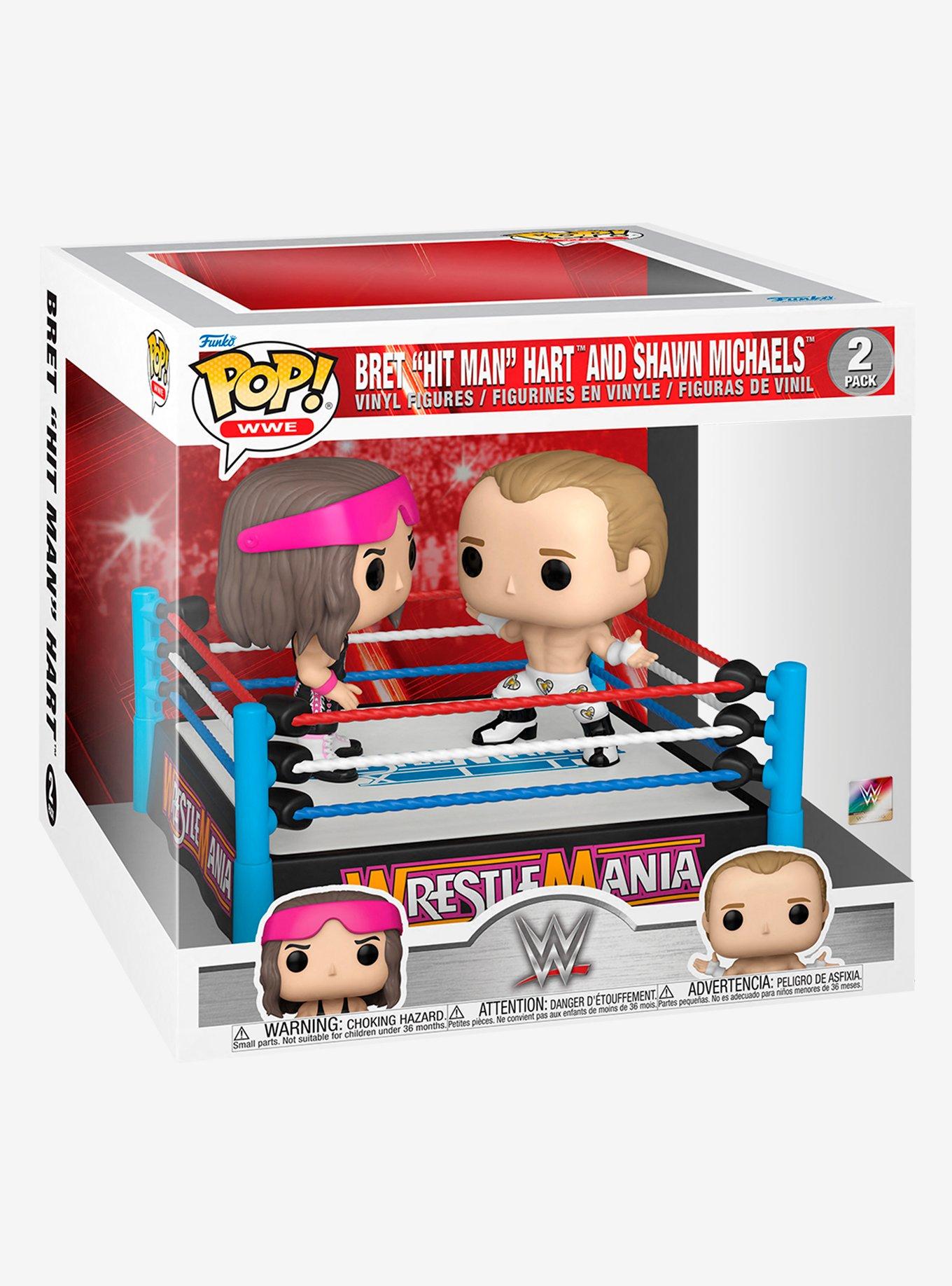 Funko WrestleMania Pop! WWE Bret Hit Man Hart And Shawn Michaels Vinyl Figure Set, , hi-res