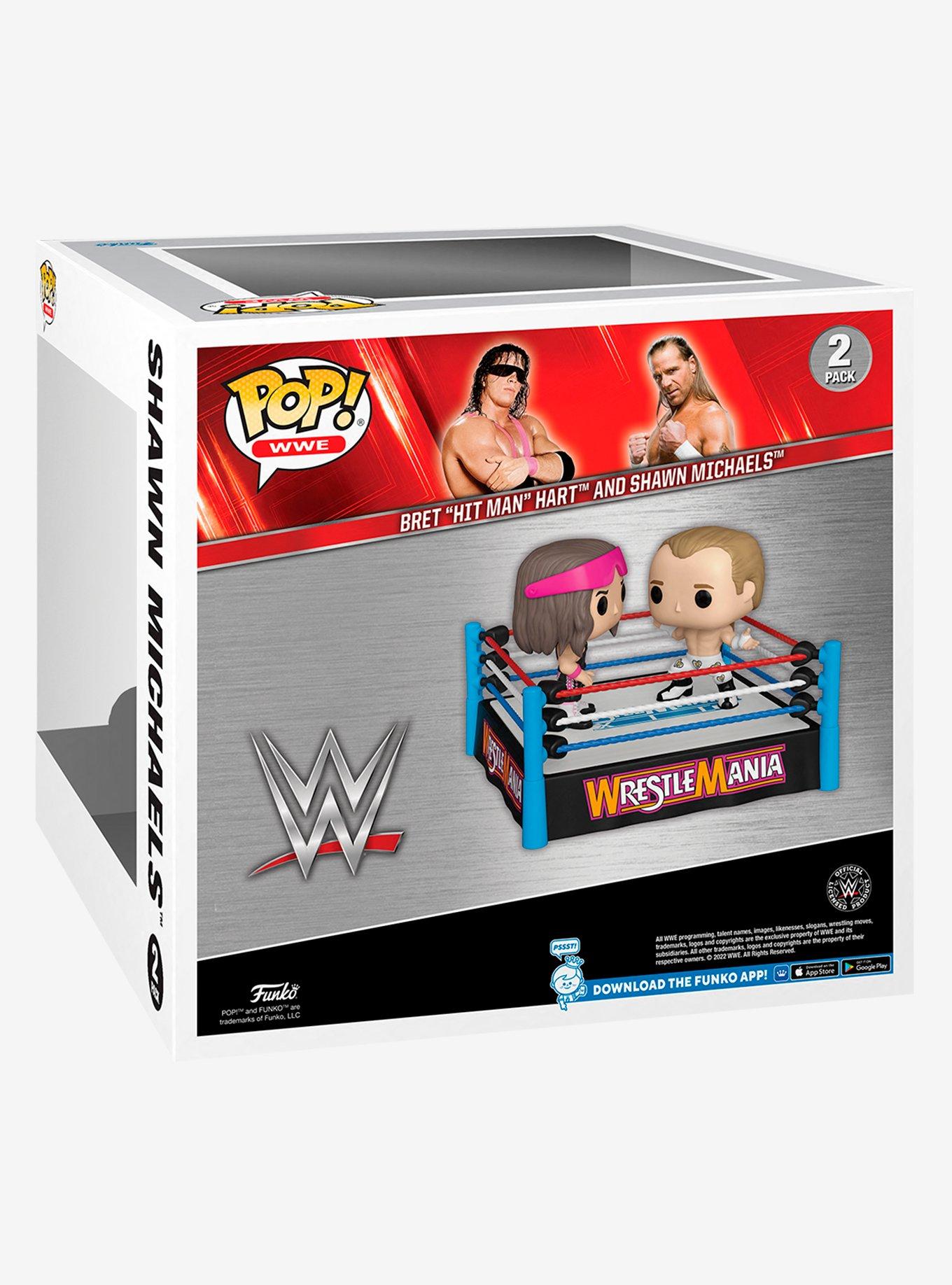 Funko WrestleMania Pop! WWE Bret Hit Man Hart And Shawn Michaels Vinyl Figure Set, , alternate