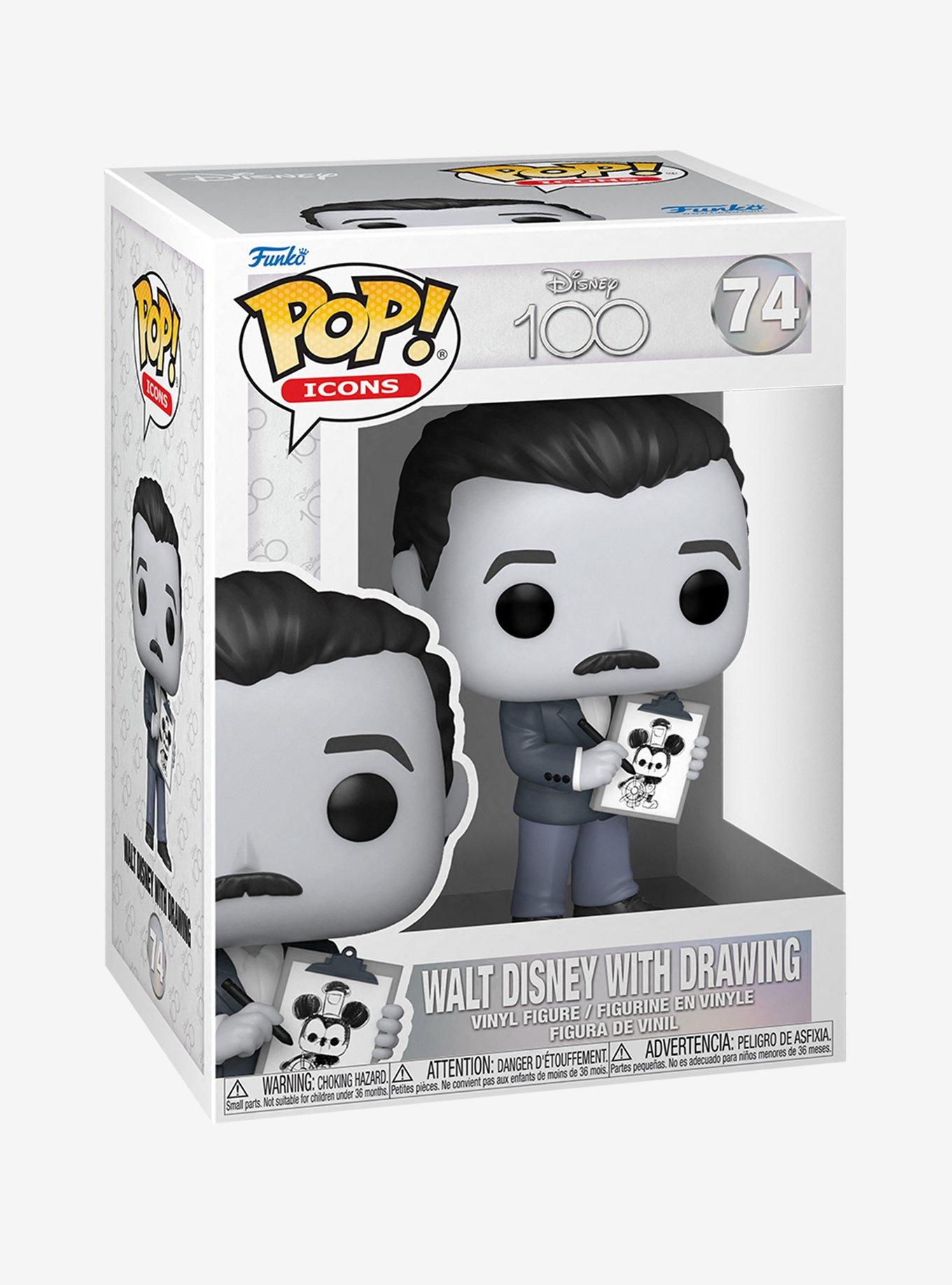 Funko Disney100 Pop! Icons Walt Disney With Drawing Vinyl Figure, , hi-res