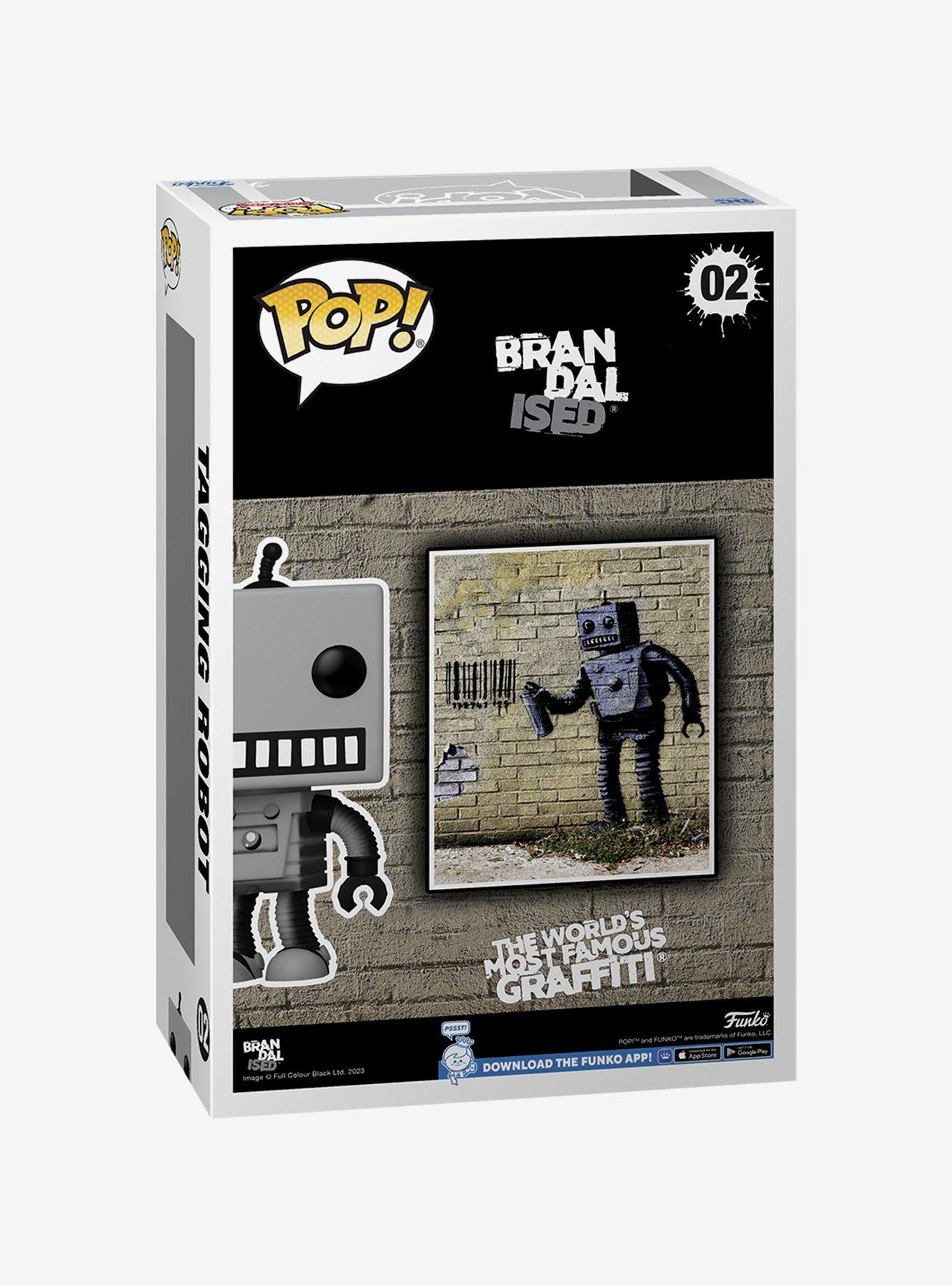 Funko Banksy Pop! Art Cover Tagging Robot Vinyl Figure, , alternate