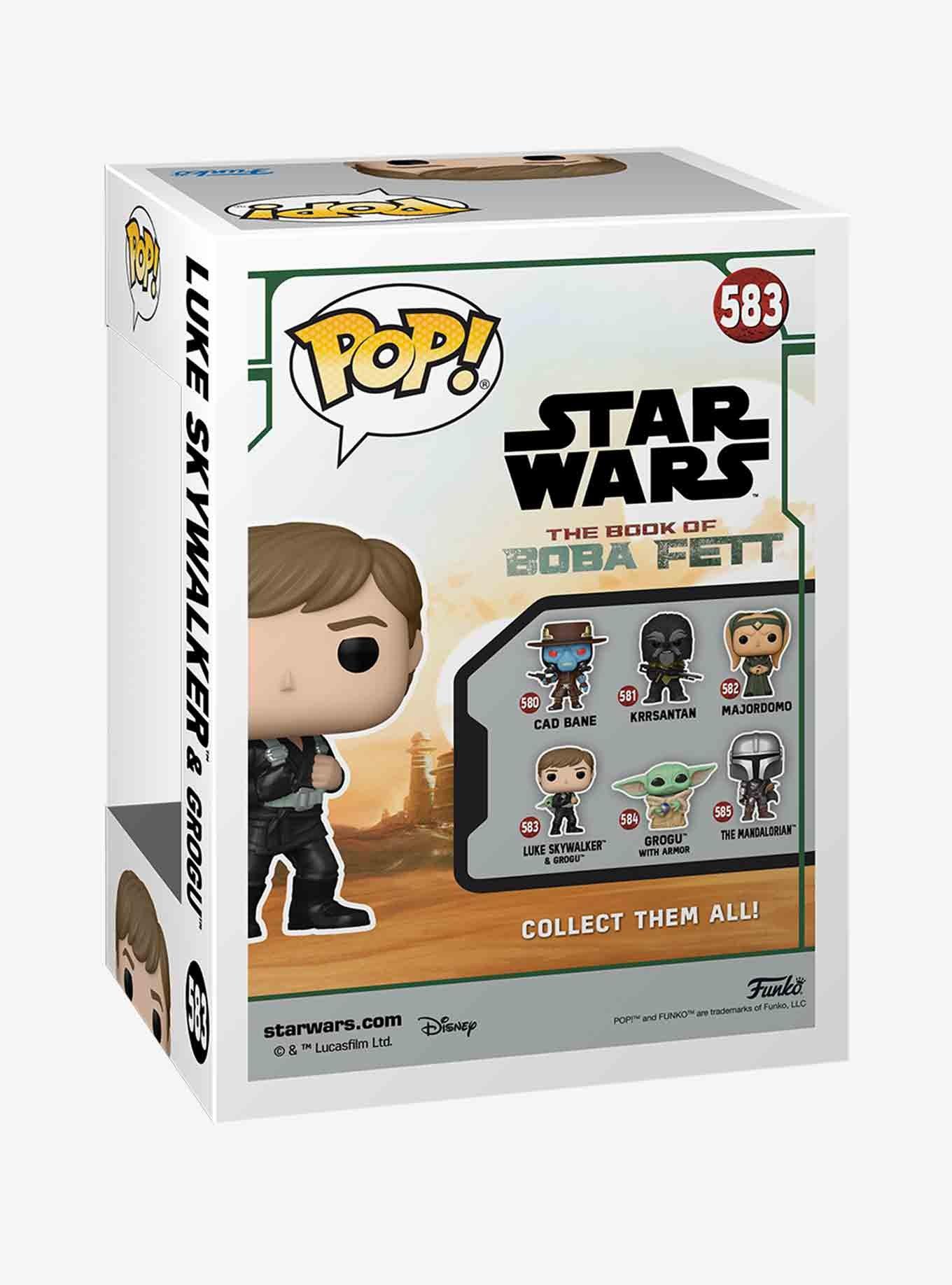 Funko Star Wars The Book Of Boba Fett Pop! Luke Skywalker & Grogu Vinyl Bobble-Head, , alternate