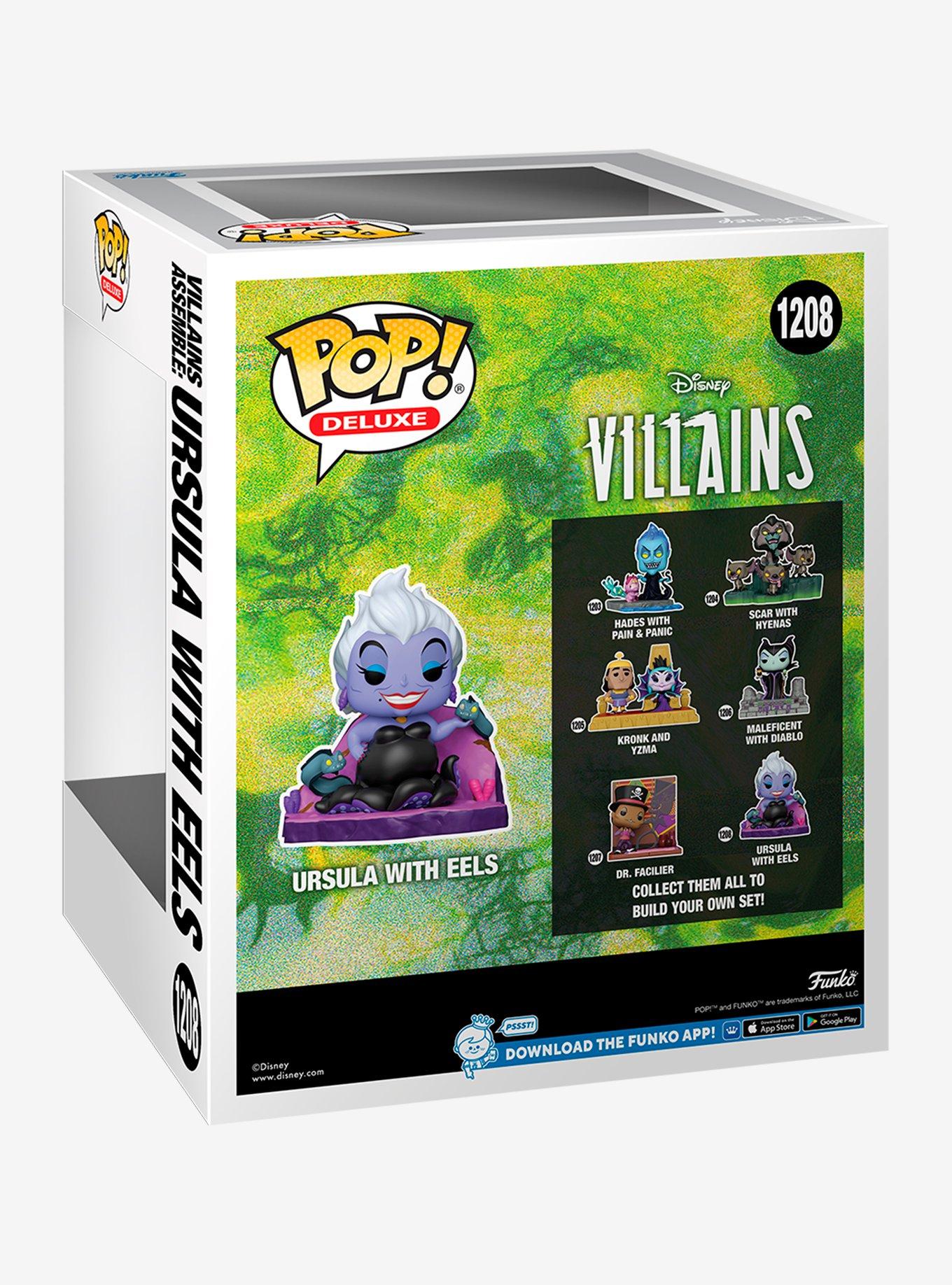Funko Disney Villains Assemble Pop! Deluxe Ursula With Eels Vinyl Figure Hot Topic Exclusive, , alternate