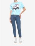 Barbie Roller Skates Tie-Dye Girls Crop T-Shirt, MULTI, alternate