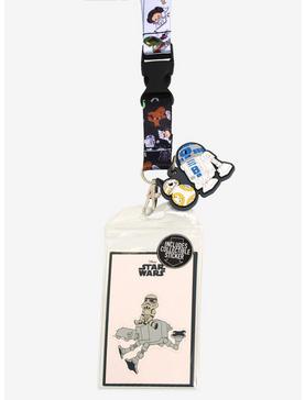 Star Wars Chibi Characters Allover Print Lanyard - BoxLunch Exclusive, , hi-res