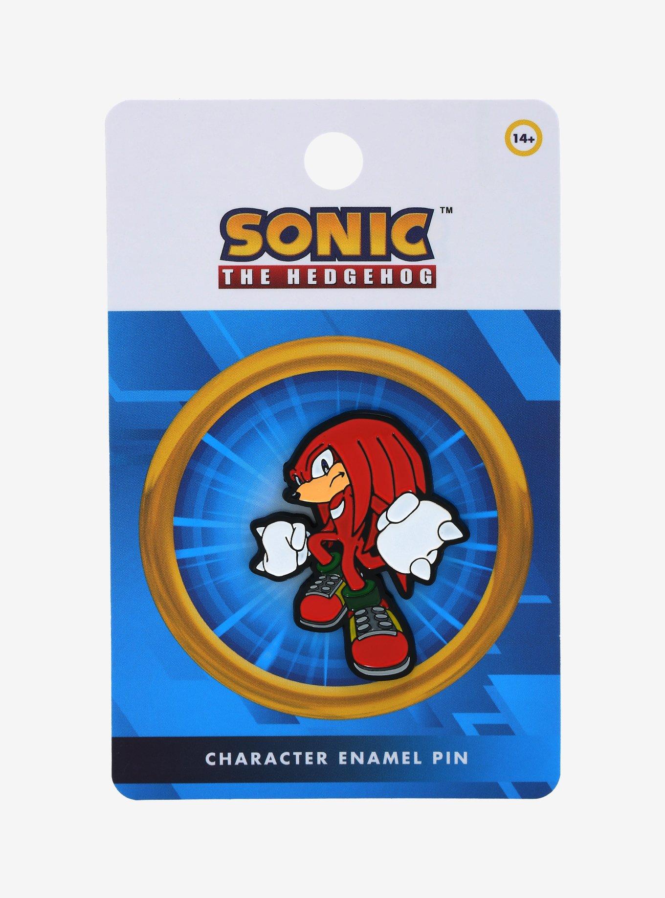 Sonic the Hedgehog Knuckles Posing Enamel Pin, , alternate