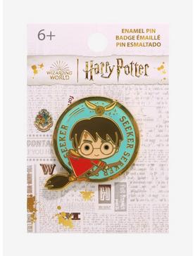 Loungefly Harry Potter Chibi Circle Frame Enamel Pin - BoxLunch Exclusive , , hi-res