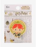 Loungefly Harry Potter Chibi Ron Circle Frame Enamel Pin - BoxLunch Exclusive, , alternate