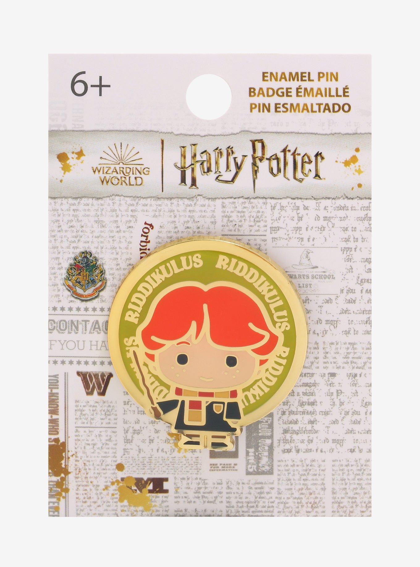 Loungefly Harry Potter Chibi Ron Circle Frame Enamel Pin - BoxLunch Exclusive, , alternate