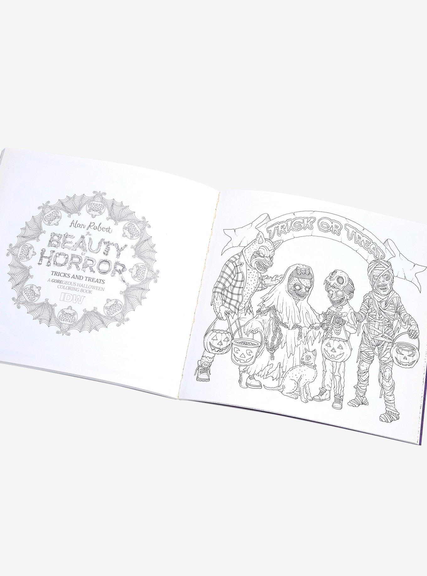 The Beauty Of Horror: Tricks And Treats Coloring Book, , alternate