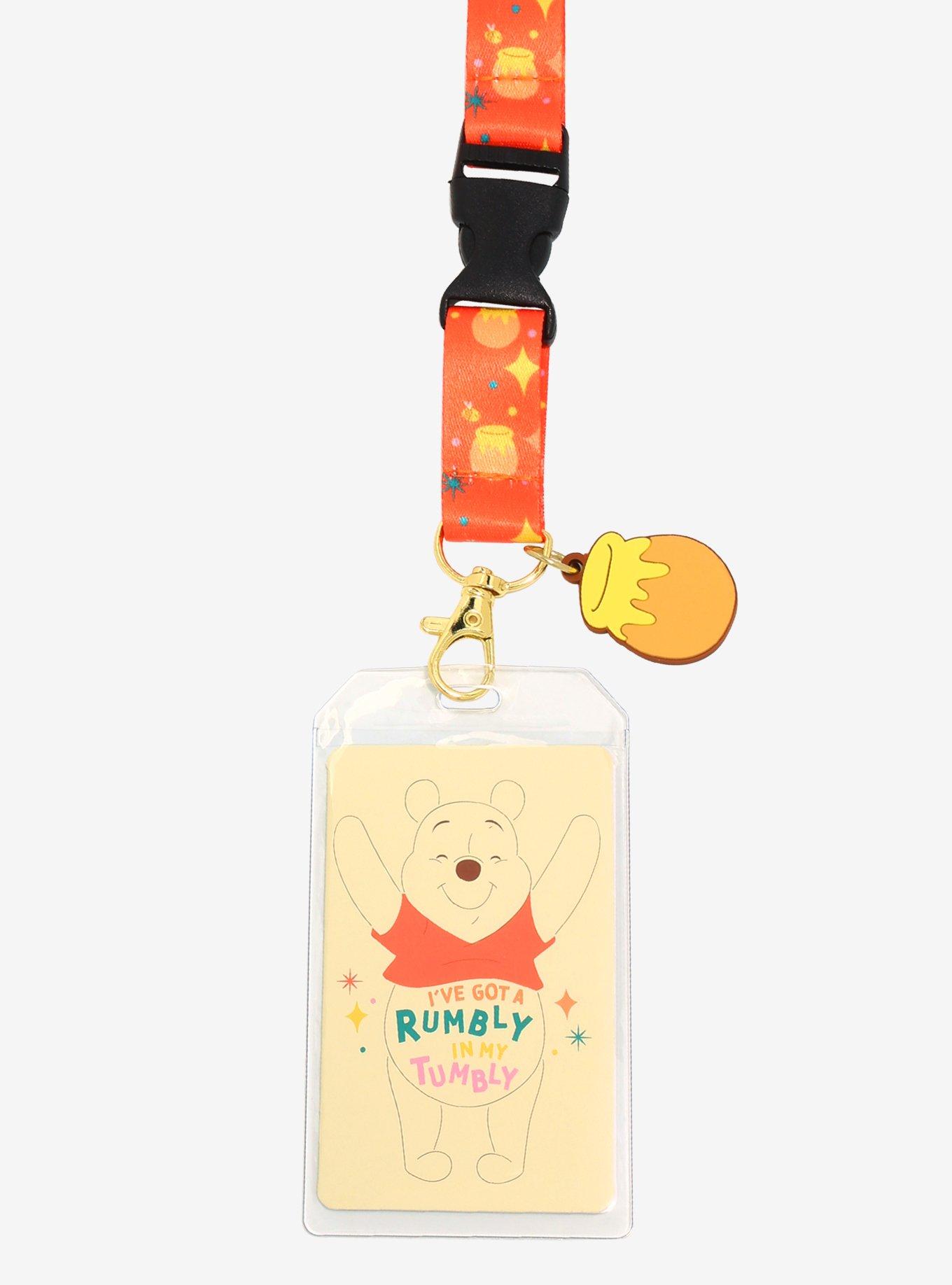 Loungefly Disney Winnie the Pooh Rumbly in my Tumbly Lanyard - BoxLunch Exclusive , , alternate